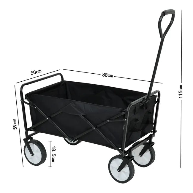 Chariot pliable pour plage charge maximale 120 kg