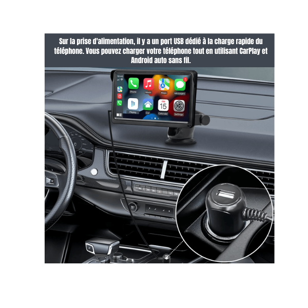 Écran CarPlay - Android Auto 7"