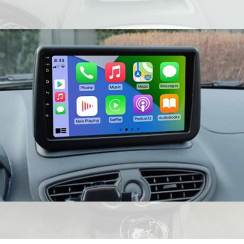 Autoradio Renault Clio 3 2005-2014 - Android 10 avec GPS Navigation QLED