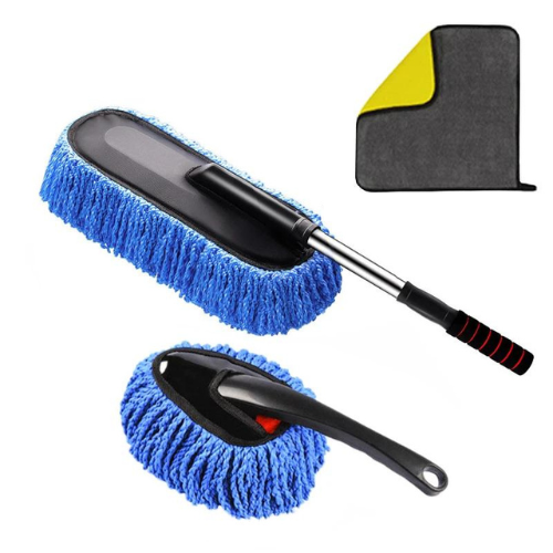 Brosse de lavage télescopique microfibre